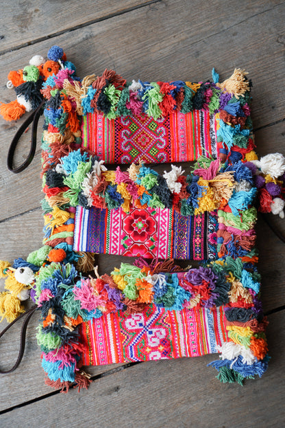 Colorful Tassels Clutch Bag