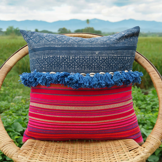 Pillow Case with Hmong Textile