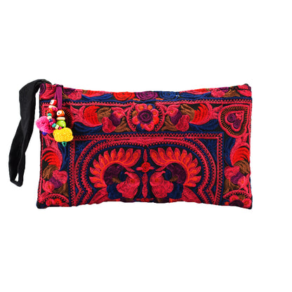 Hmong Tribe Embroidered Clutch Bag