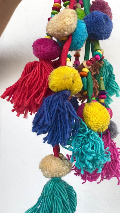 Boho Chic Tassel Pompoms for Handbags