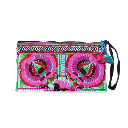 Hmong Tribe Embroidered Clutch Bag