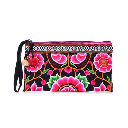 Hmong Tribe Embroidered Clutch Bag