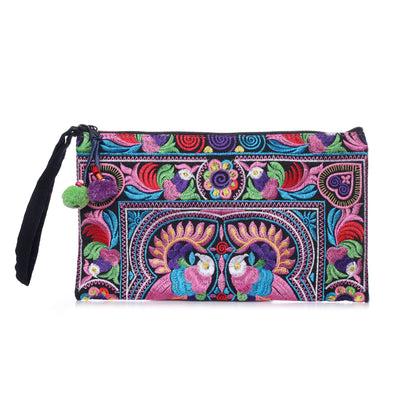 Hmong Tribe Embroidered Clutch Bag