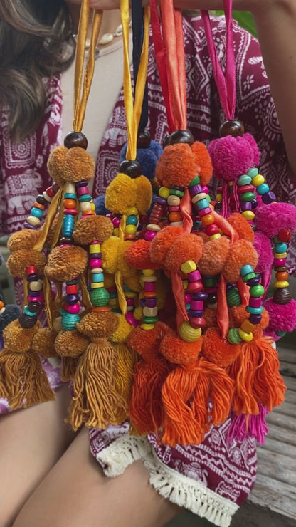 Colorful Cotton Pompom Tassel