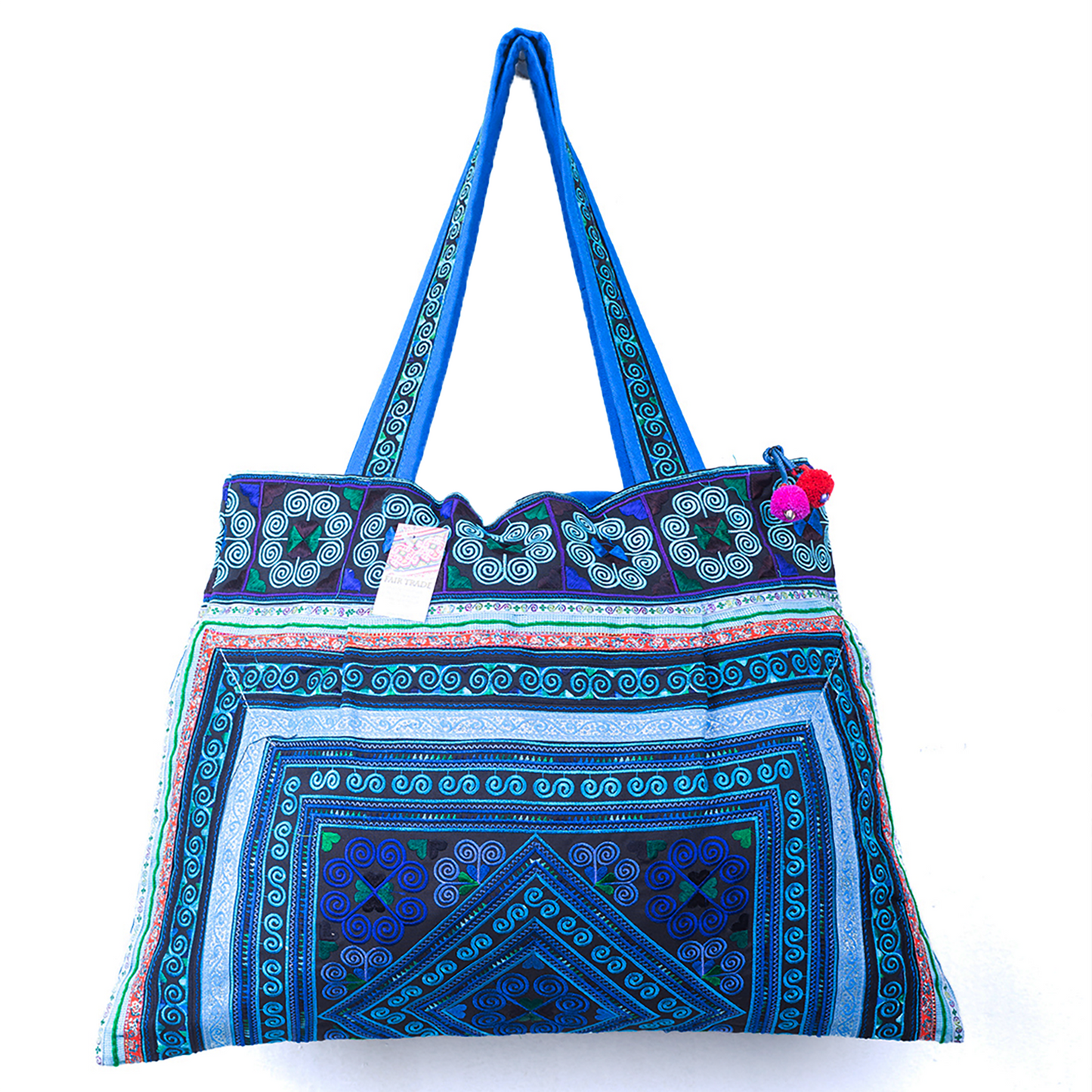 Hmong Embroidered Tote Bag Large Size