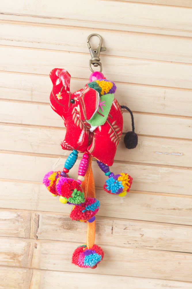 Assorted Color Elephant Hanging Charm