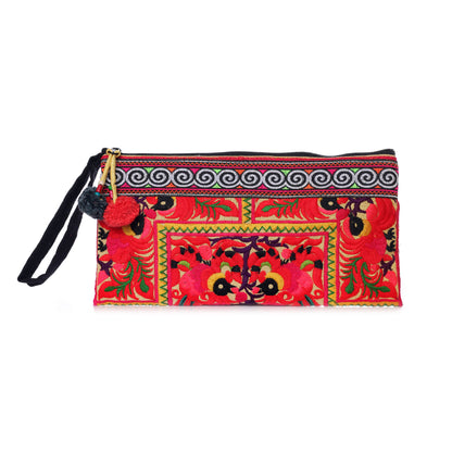 Hmong Tribe Embroidered Clutch Bag