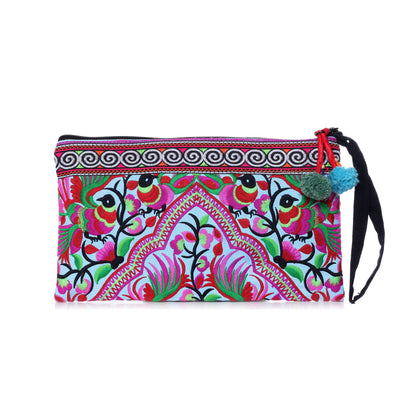 Hmong Tribe Embroidered Clutch Bag