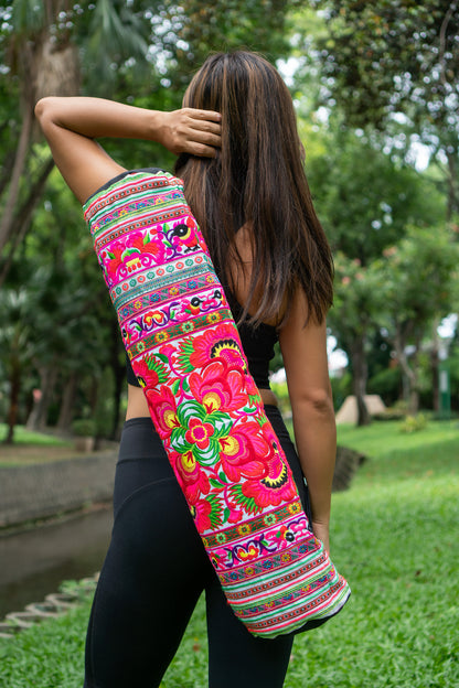 Hmong Tribe Embroidered Yaga Mat Bag