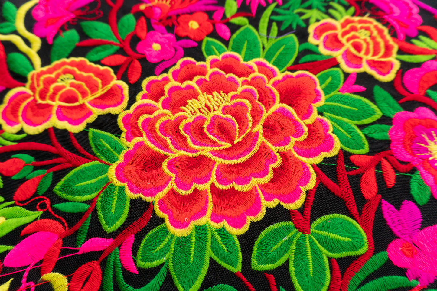 Garden Hmong Embroidered Fabric