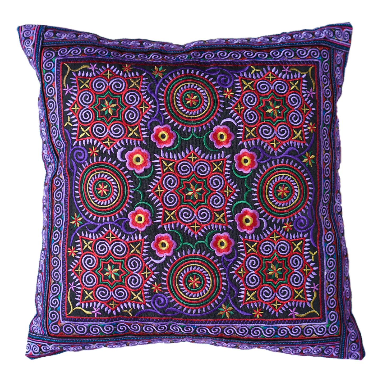 16x16 Hmong Tribe Embroidered Pillow Cases