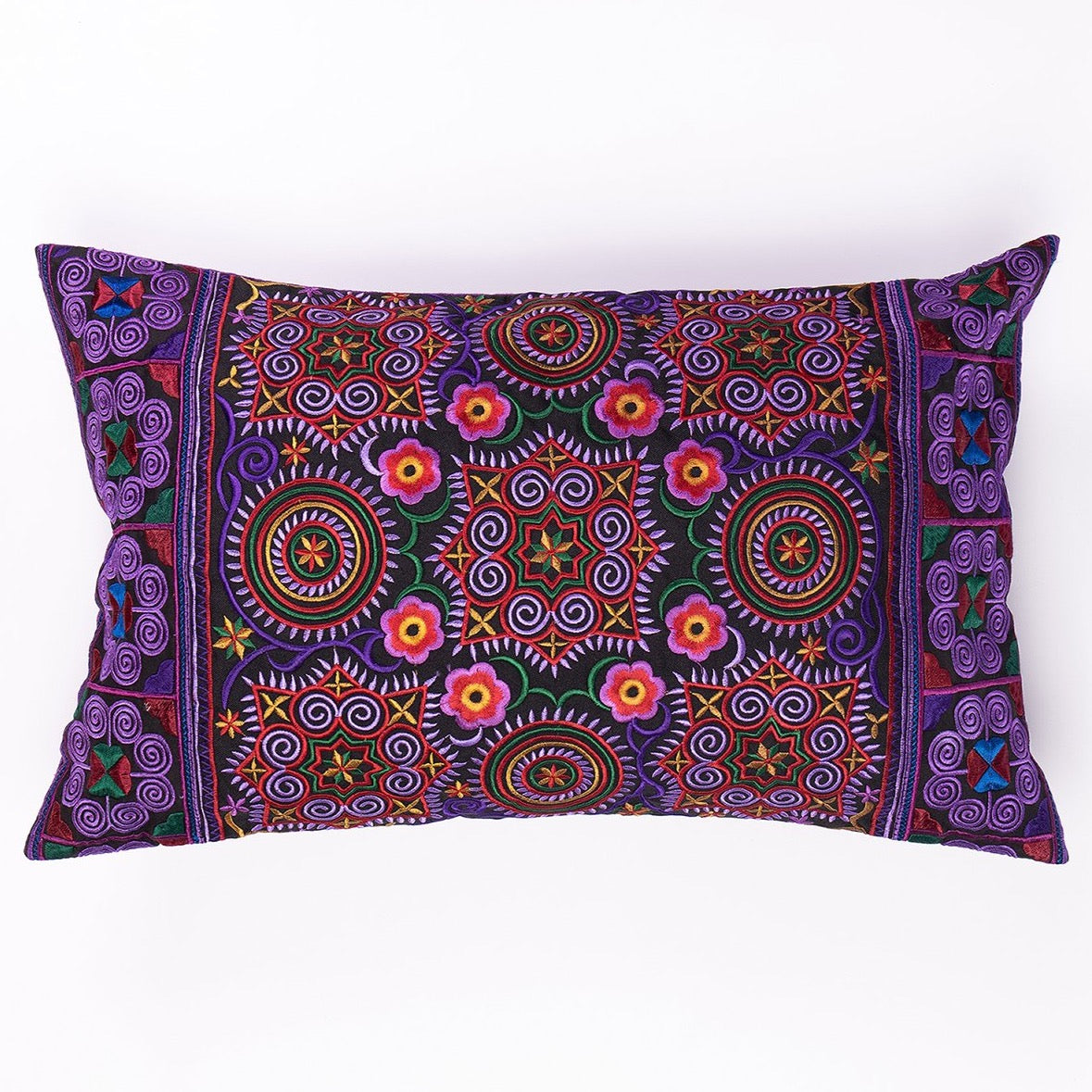 12x20 Hmong Tribe Embroidered Pillow Cases