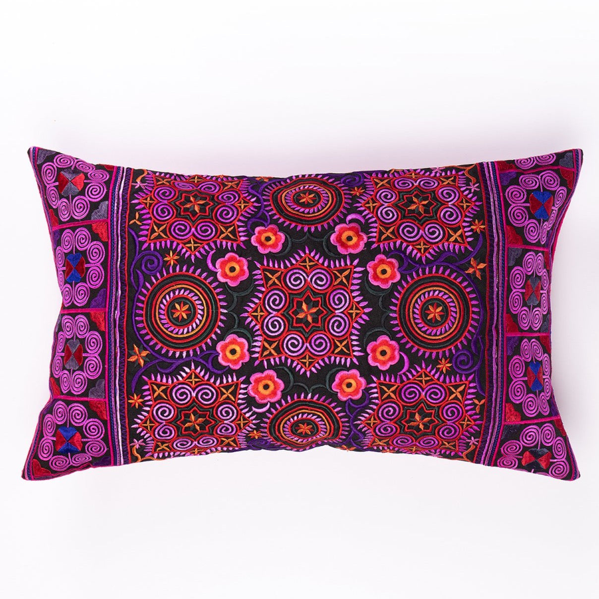 12x20 Hmong Tribe Embroidered Pillow Cases