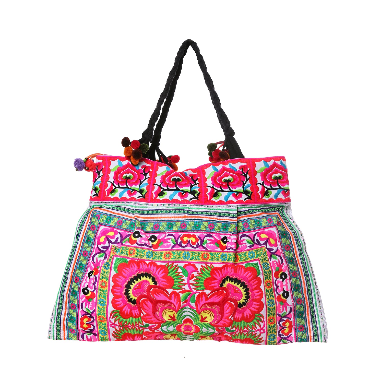 Hmong Hill Tribe Embroidered Tote Large Size