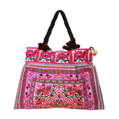 Hmong Hill Tribe Embroidered Tote Large Size