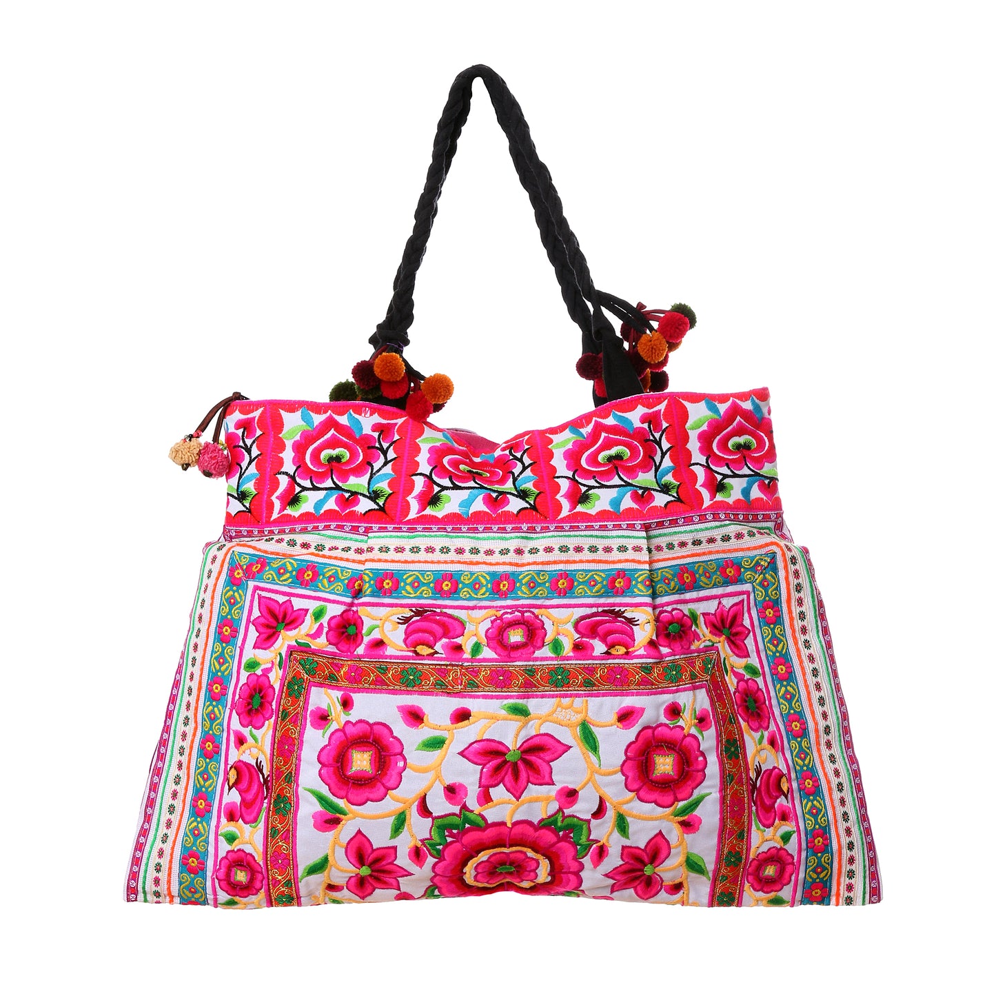 Hmong Hill Tribe Embroidered Tote Large Size