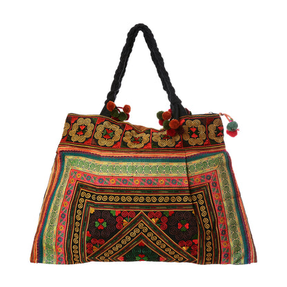 Hmong Hill Tribe Embroidered Tote Large Size