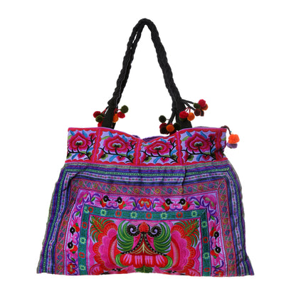 Hmong Hill Tribe Embroidered Tote Large Size