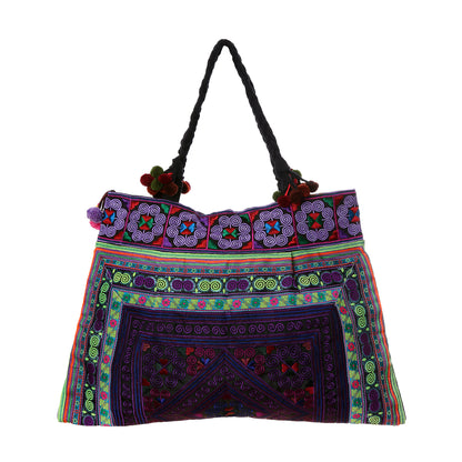 Hmong Hill Tribe Embroidered Tote Large Size