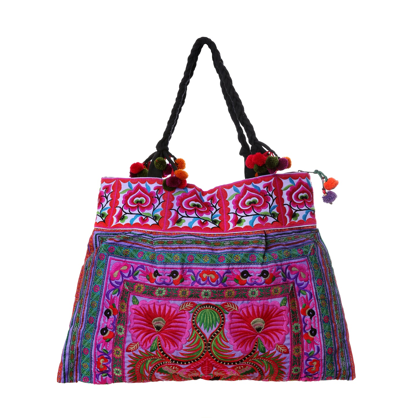 Hmong Hill Tribe Embroidered Tote Large Size