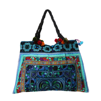 Hmong Hill Tribe Embroidered Tote Large Size