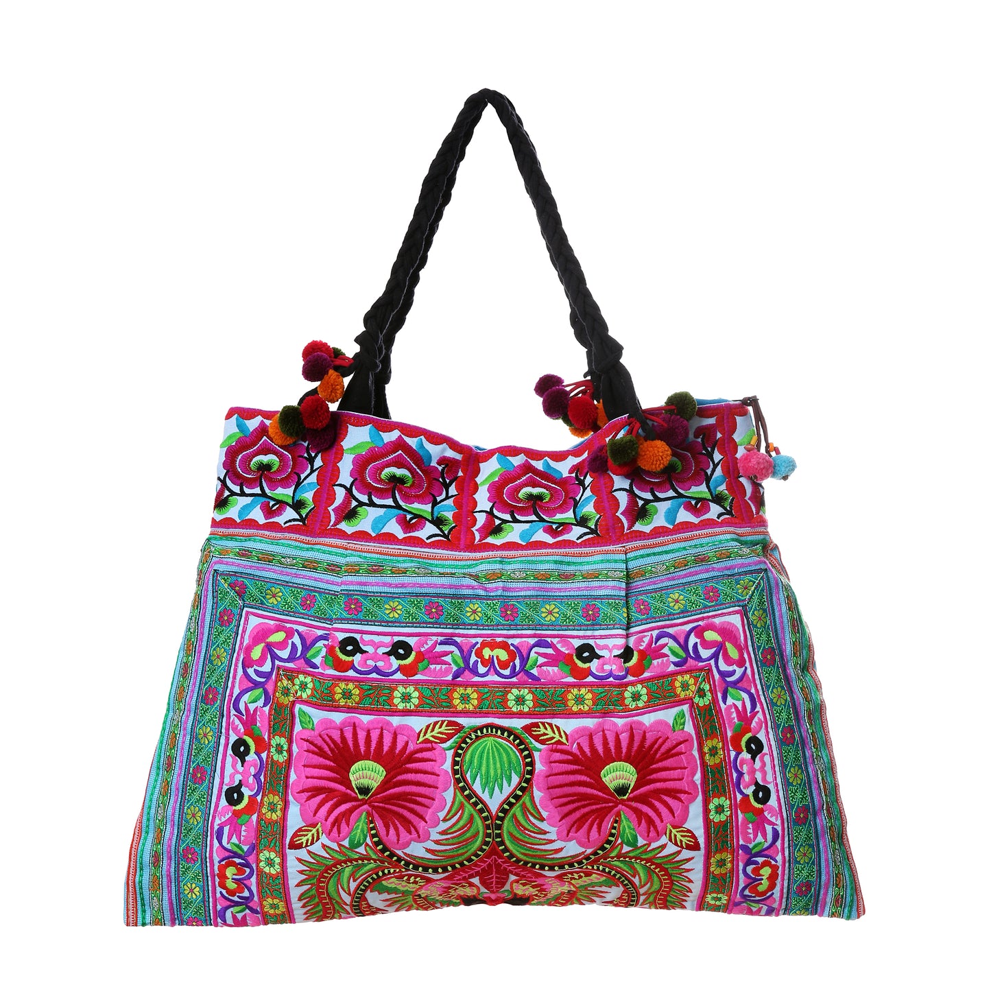 Hmong Hill Tribe Embroidered Tote Large Size