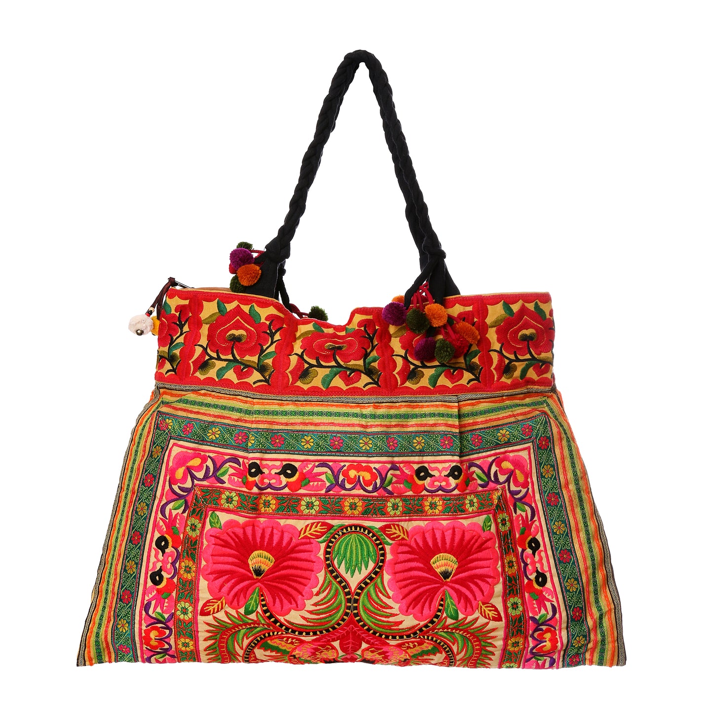 Hmong Hill Tribe Embroidered Tote Large Size