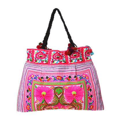 Hmong Hill Tribe Embroidered Tote Large Size