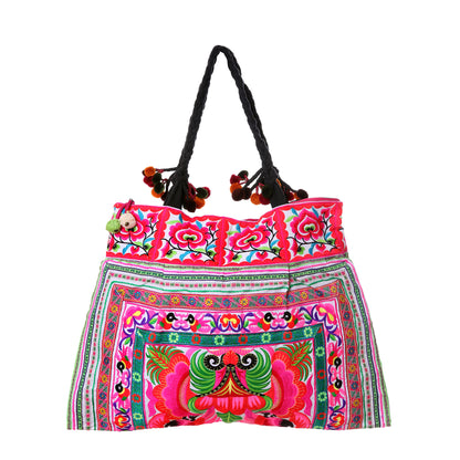 Hmong Hill Tribe Embroidered Tote Large Size