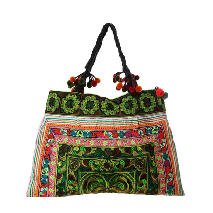 Hmong Hill Tribe Embroidered Tote Large Size