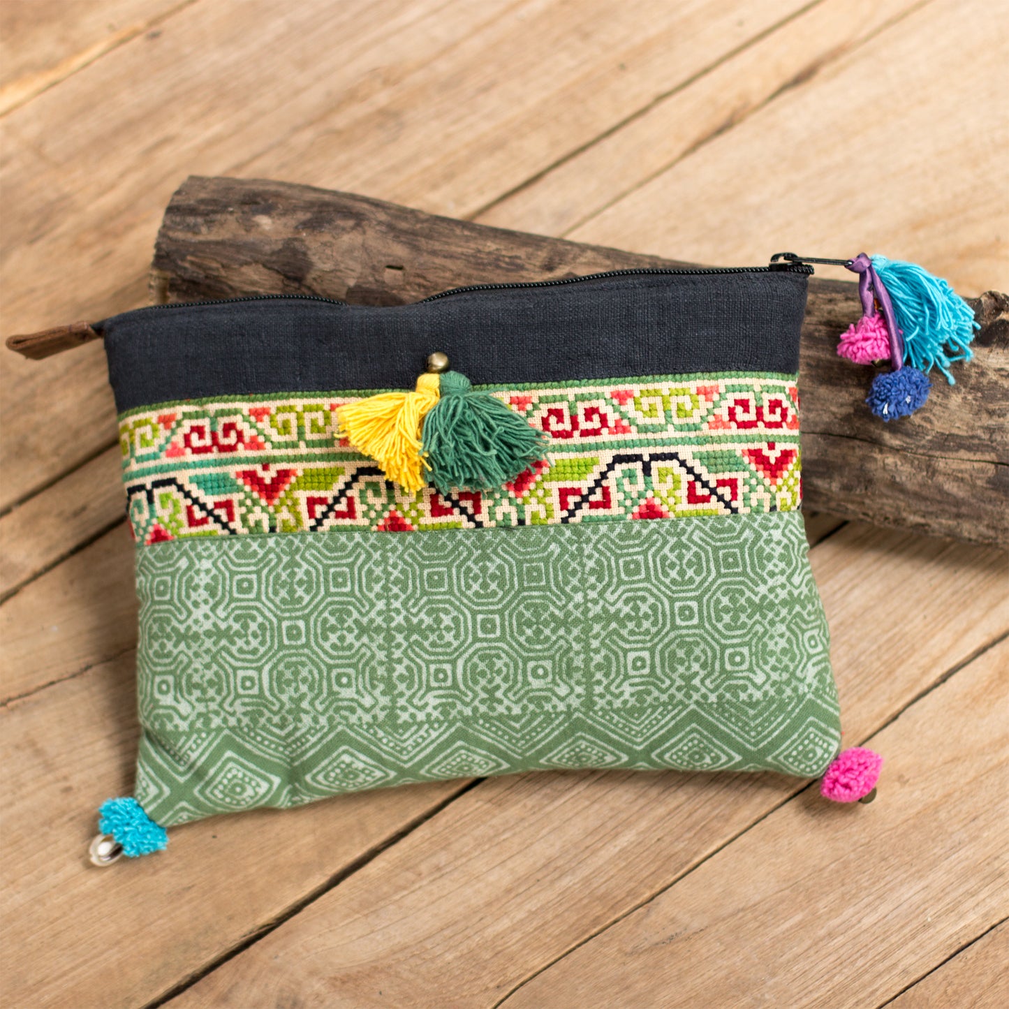 Hmong Batik Cosmetic Bag