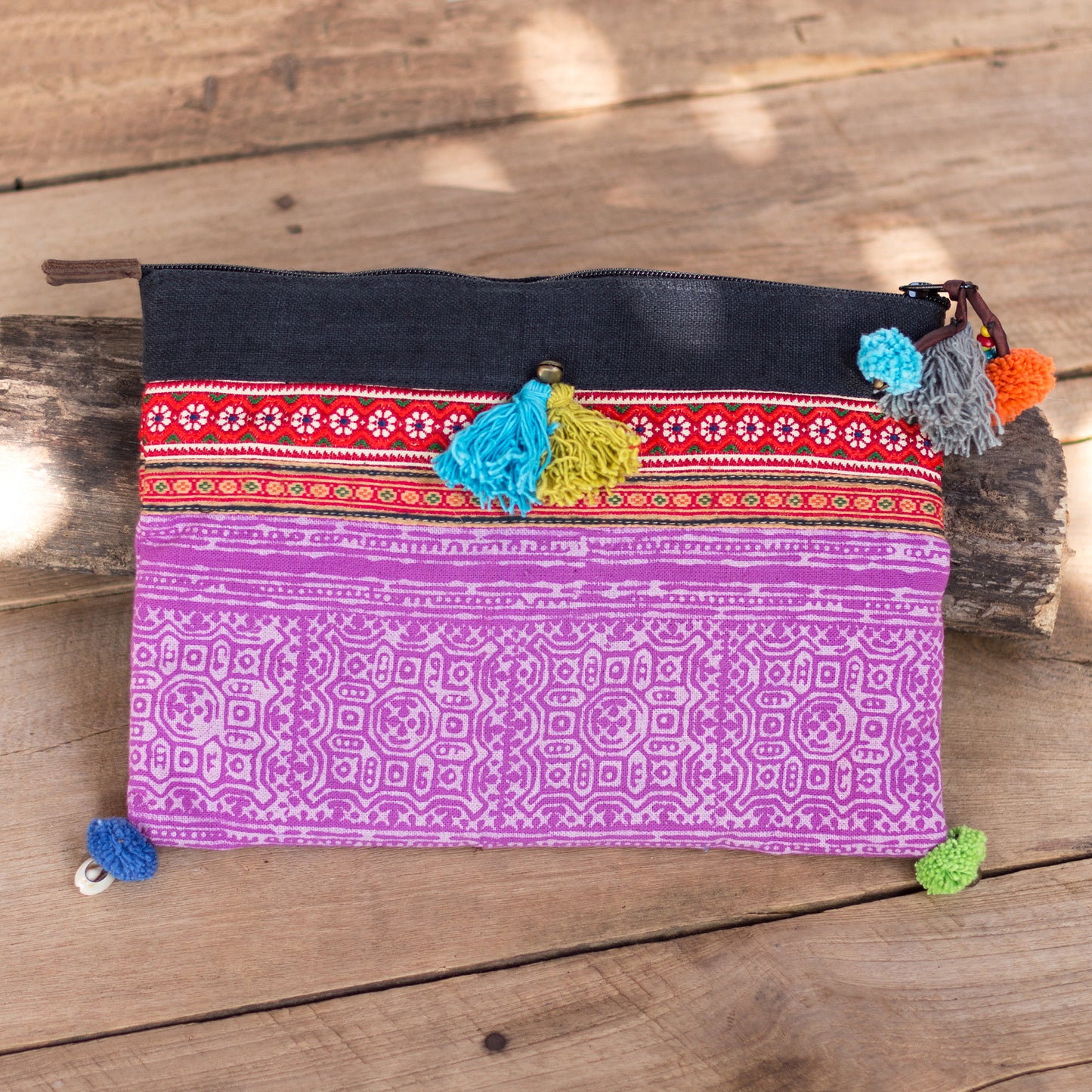 Hmong Batik Cosmetic Bag