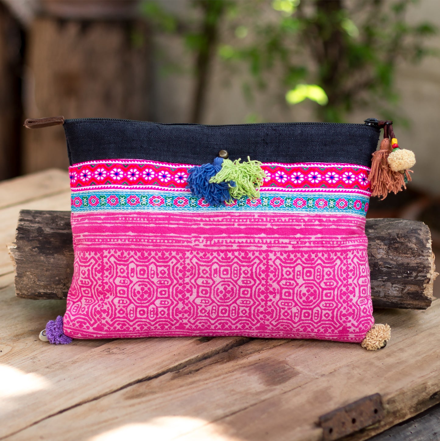 Hmong Batik Cosmetic Bag