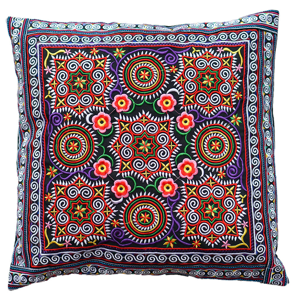 16x16 Hmong Tribe Embroidered Pillow Cases